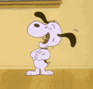 Gif animé rire Snoopy
